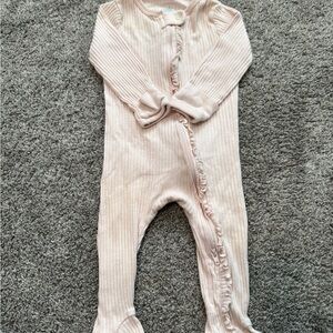 Cloud Island Pink Ruffled Footie